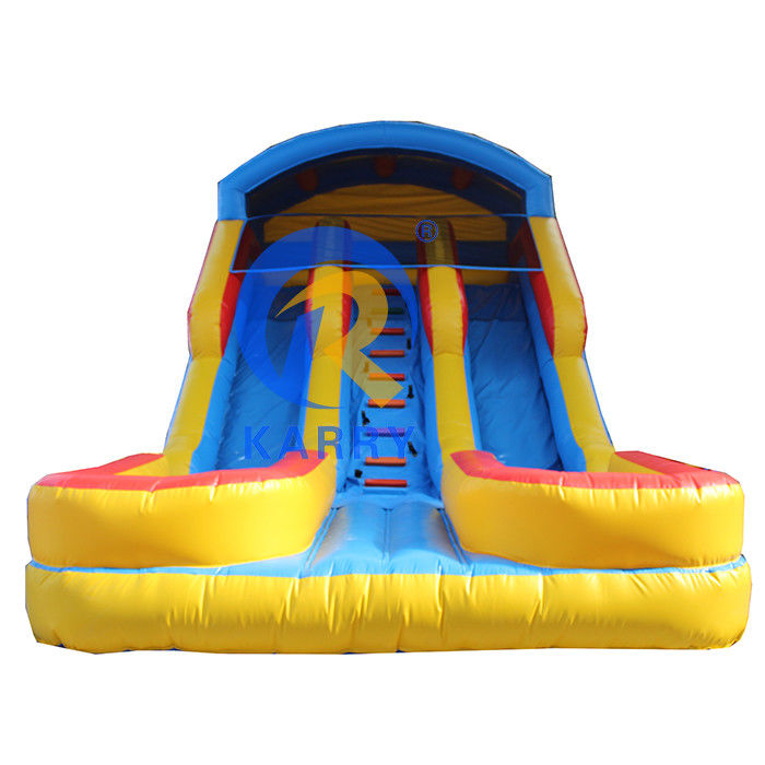 Shopping Mall Inflatable Bounce House with Pool and Two Slides Convenient Installation