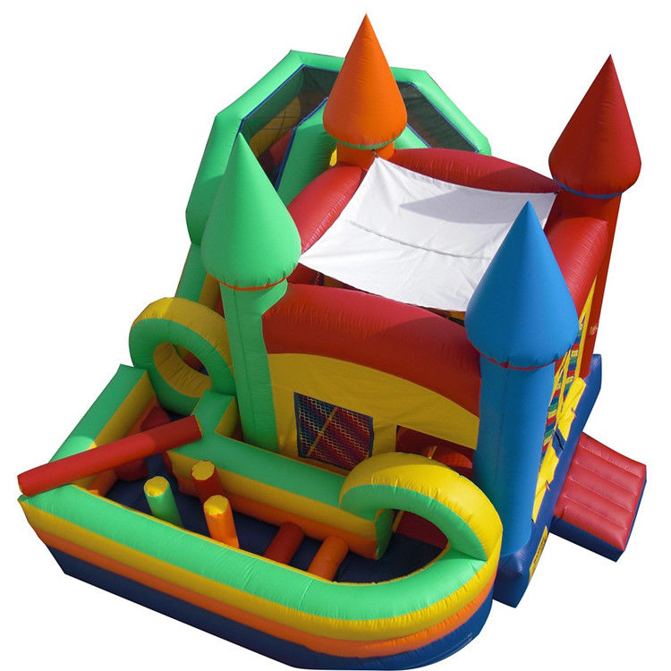 CE Blower and Repair Accessories Popular Colorful Inflatable Bounce House with Slide
