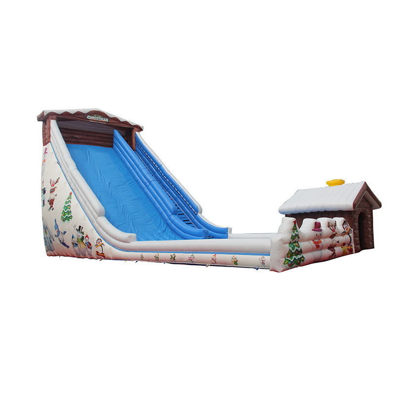 Customized Design PVC Snow Dry Slide Inflatable Toboggan Run Slide for Kids and Adults