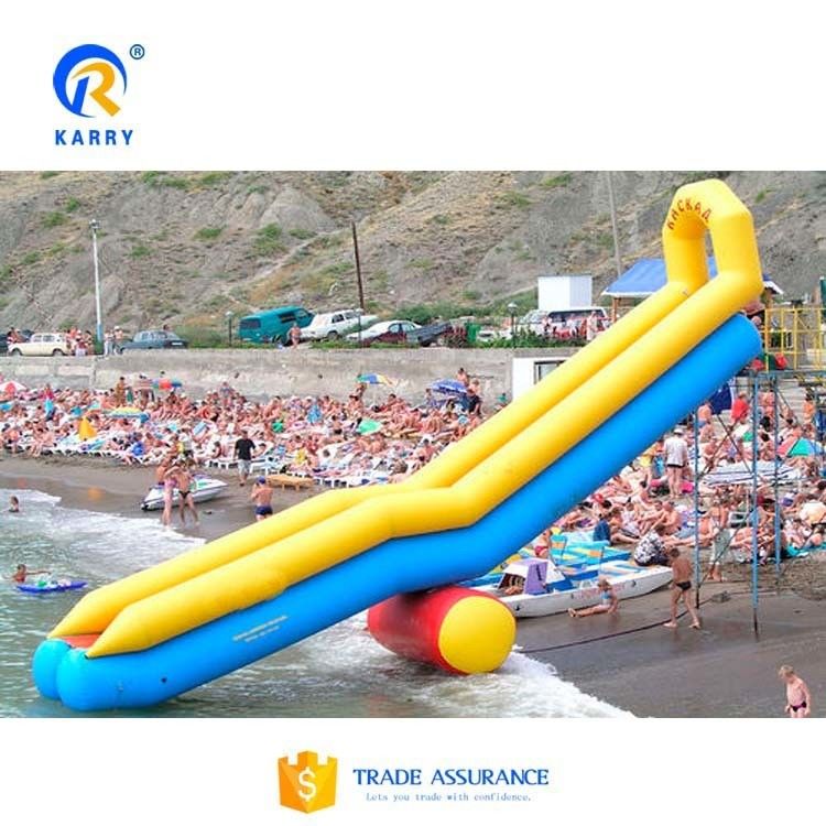 0.55mm PVC Tarpaulin Thread Accessories Included Large Inflatable Yacht Slide with Pool
