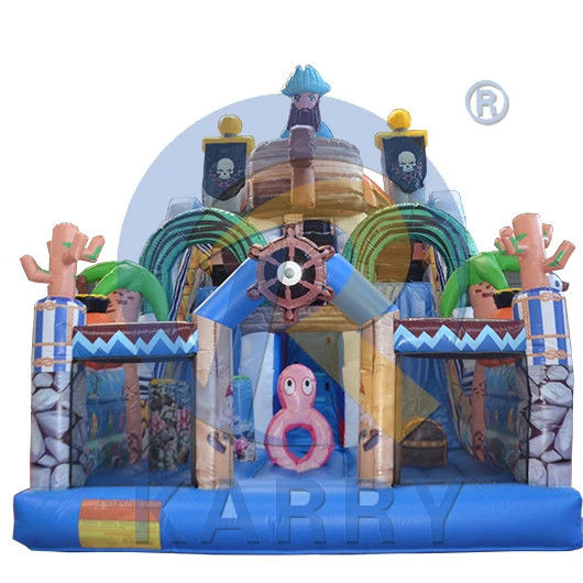 PVC Commercial Inflatable Bouncy Castle Slide Fun City Jumper for Kids and Adults