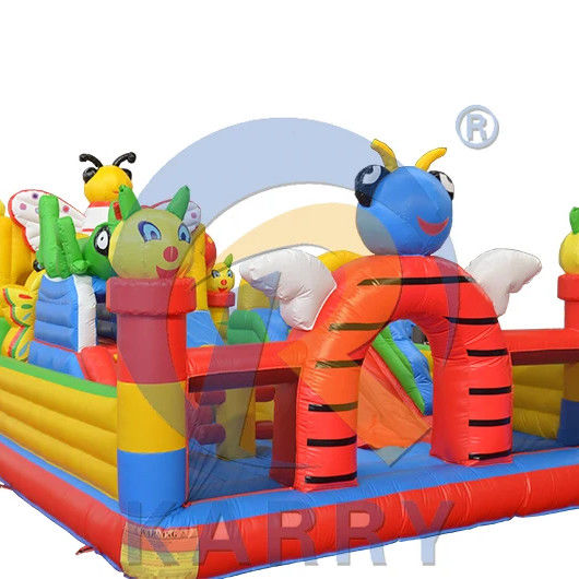 EN71/CE Certified Large Jumping Castle Insect Paradise Bounce House for Play Park