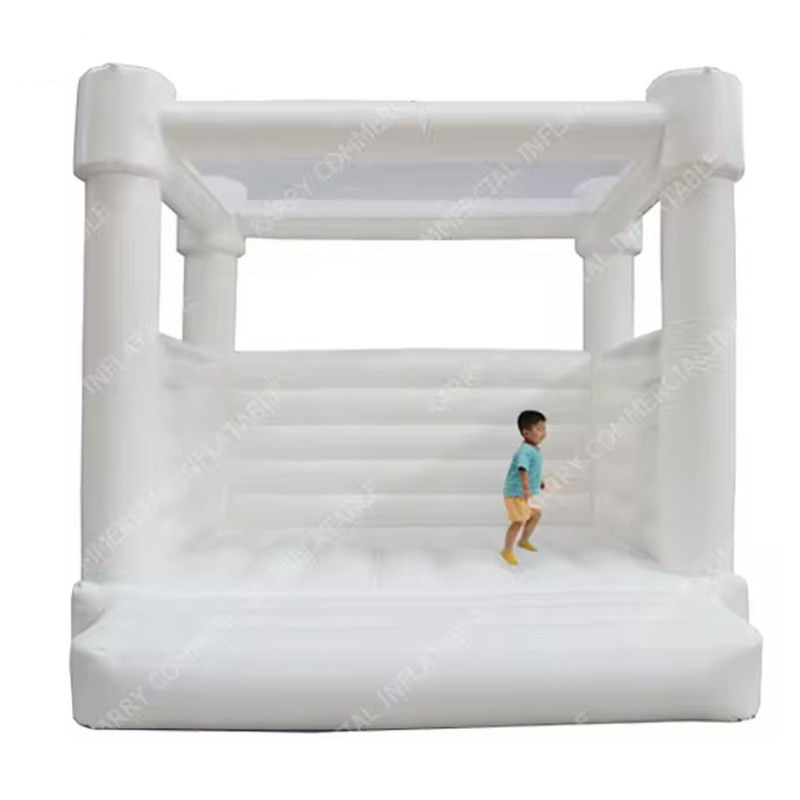 Colored Balls Inflatable Moon Mini Toddler Jumping Bounce House for Wedding Party Rental