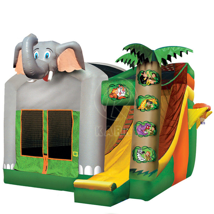 Customized PVC Inflatable House With Slide Jumping Bouncy Castle For Party Rental Kid Toys Game With Blower