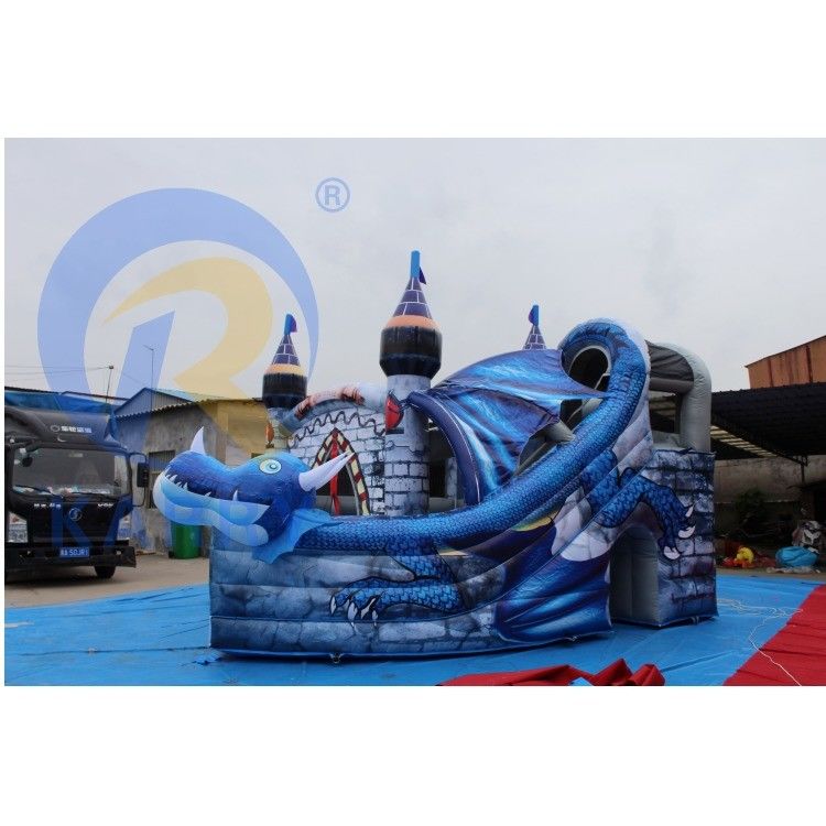Accessories Repair Kits Included in Trend 3D Blue Dragon Inflatable Castle with Slide