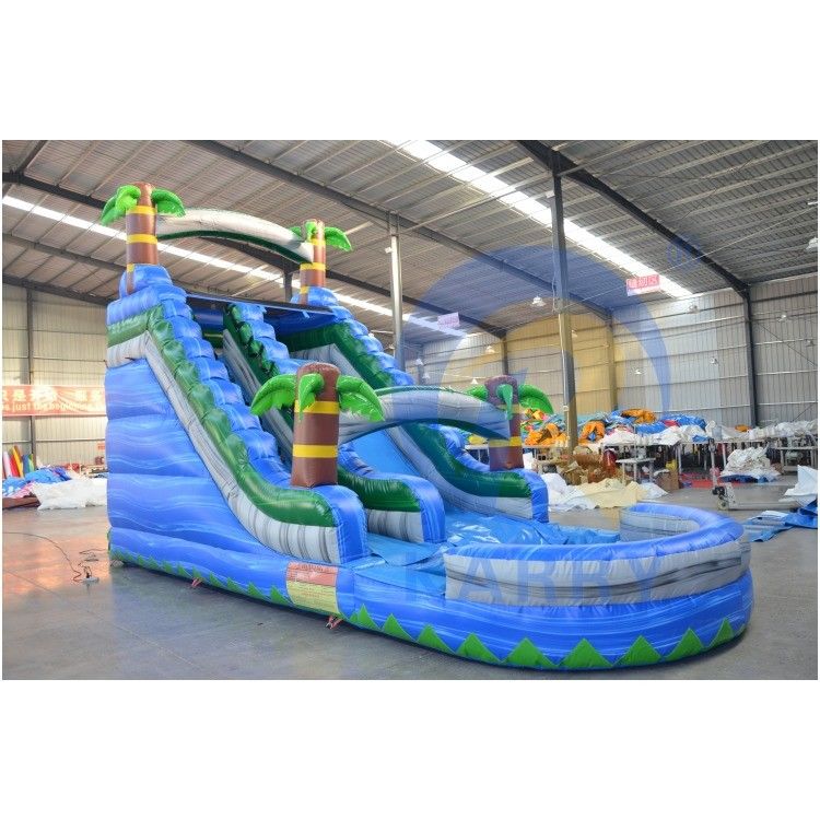 Customized Size Commercial Inflatable Water Slide with Pool CE/EN71/EN14960 Certified