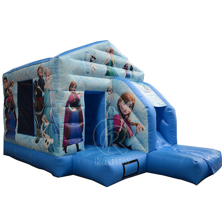Commercial Inflatable Bounce House Combo Slide Portable Frozen Castle for Fun Parties