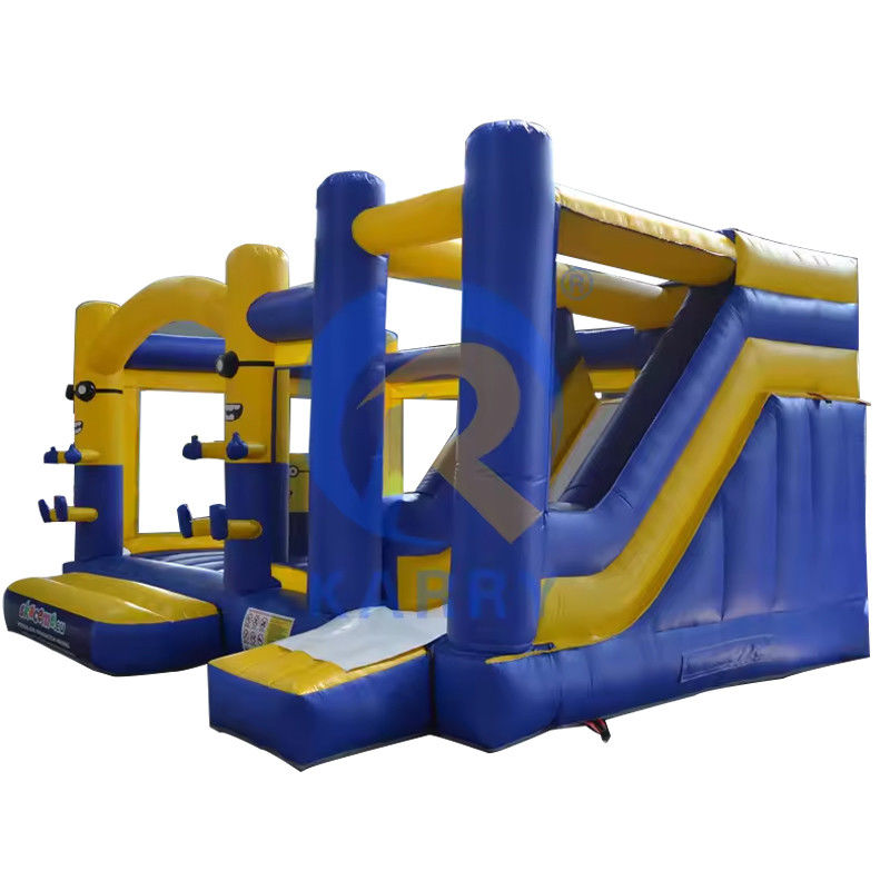 PORTABLE Outdoor Commercial Bouncy Inflatable Slide Bounce House with Client's Logo