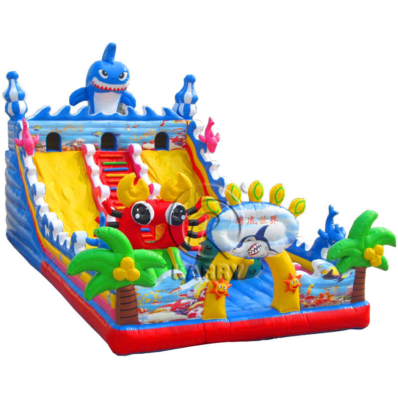 Customise Sea World Fun City Inflatable Playground for Kids Large Bouncy Castle