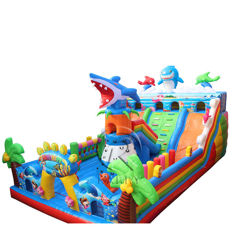 Customized Color Moonwalk Bouncer Blow Up Bounce for Children in Amusement Theme Park