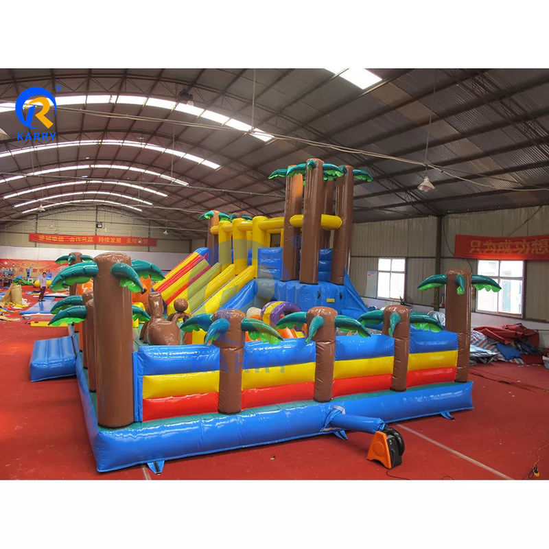Outdoor Playground Portable Inflatable Dry Slide Jumping Bouncy Castle for Fun City
