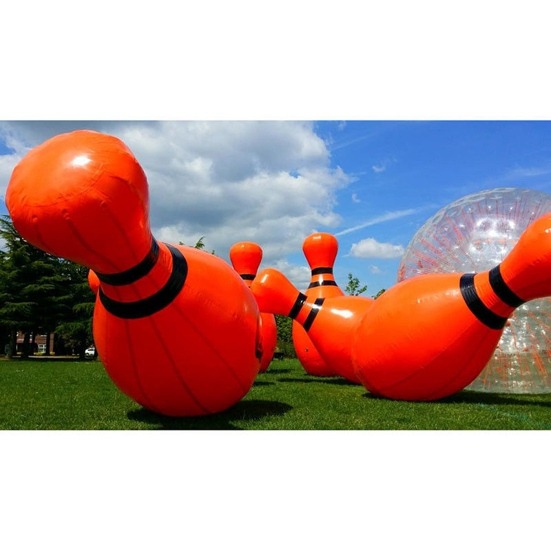 EN71/EN14960 Certified Giant Inflatable Human Bowling Set for Unisex Outdoor Fun Game