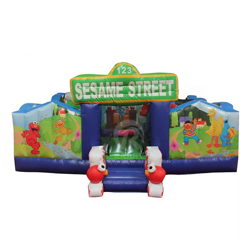 Customized Size Sesame Street Inflatable Bouncer Bouncy Castle for 14 Years up Age Range