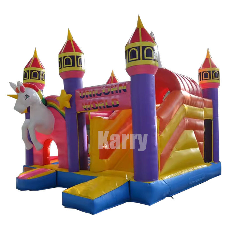 Water Slide Inflatable Jumping Bouncy Castle Slide Combo for Kids in Customized Color