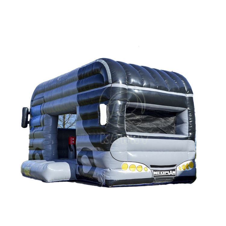 Gray Truck Inflatable Bouncer Combo Jump Jumping Bounce House for Party OEM Accepted