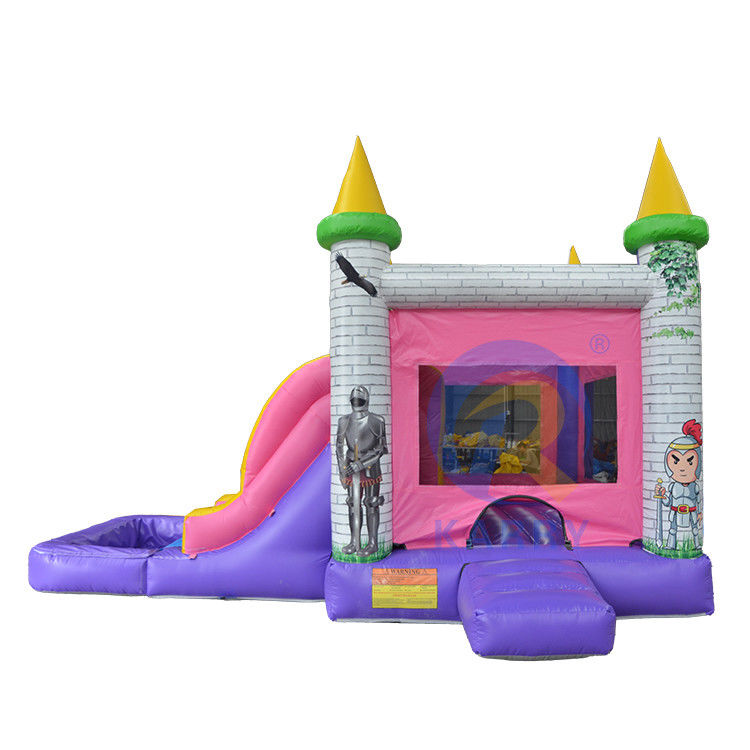 Double Slide and Pool Jumping PVC Inflatable Bounce House for Commercial Outdoor Play