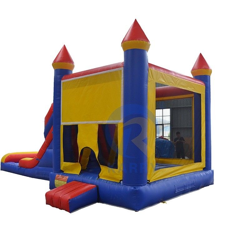 Custom Kids Games Inflatable Castle Wet Dry Bouncer Pool Slide Combo Jumping Castle with Waterslide Pool Age 14