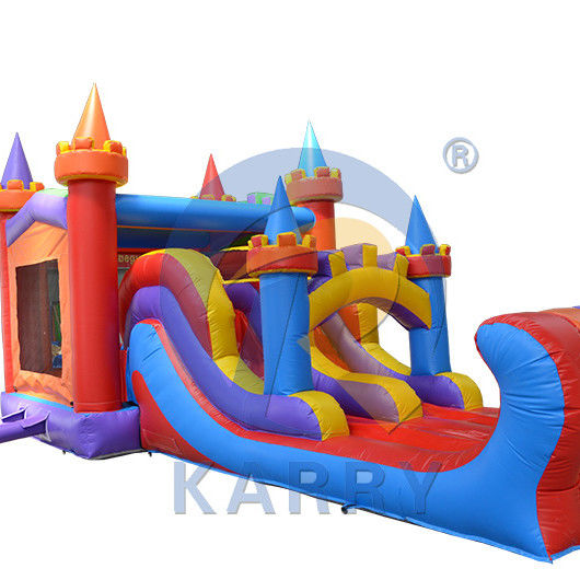 PORTABLE Commercial Colorful Bouncy Castle Inflatable Bounce House with Slide