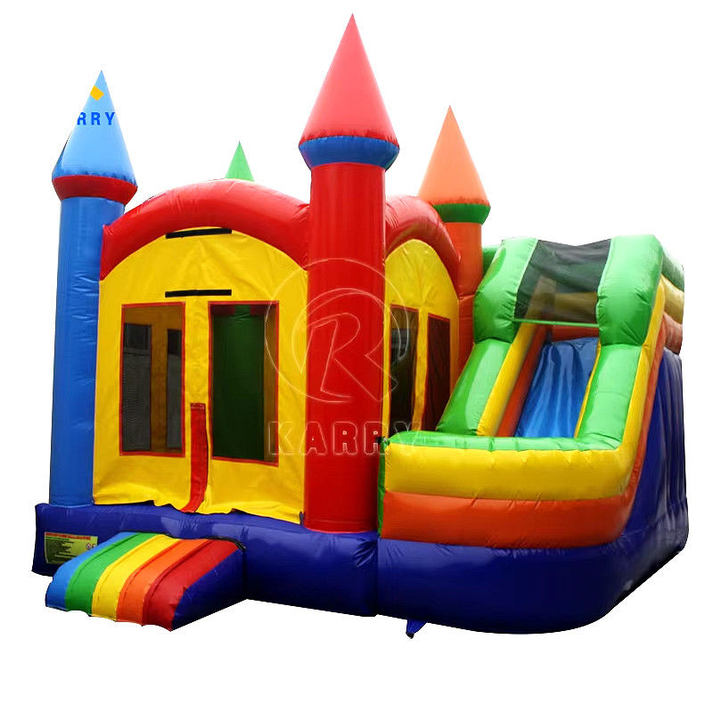 Customized Color Inflatable Castle Slide Bounce House Combo with Slide