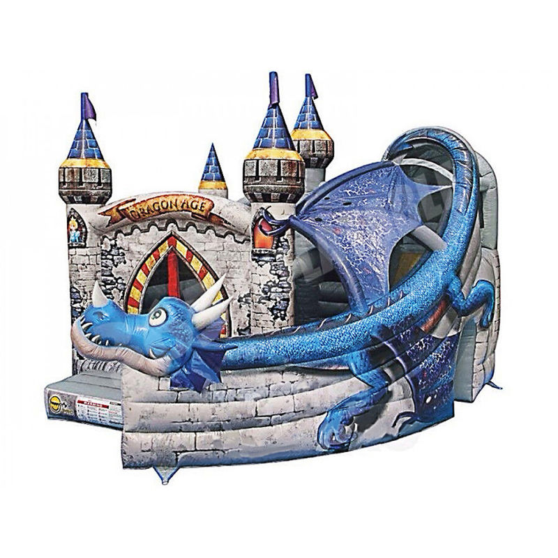 Inflatable Majestic Bouncing House Castle Combo Slide Optional Sizes for 5-10 Passengers