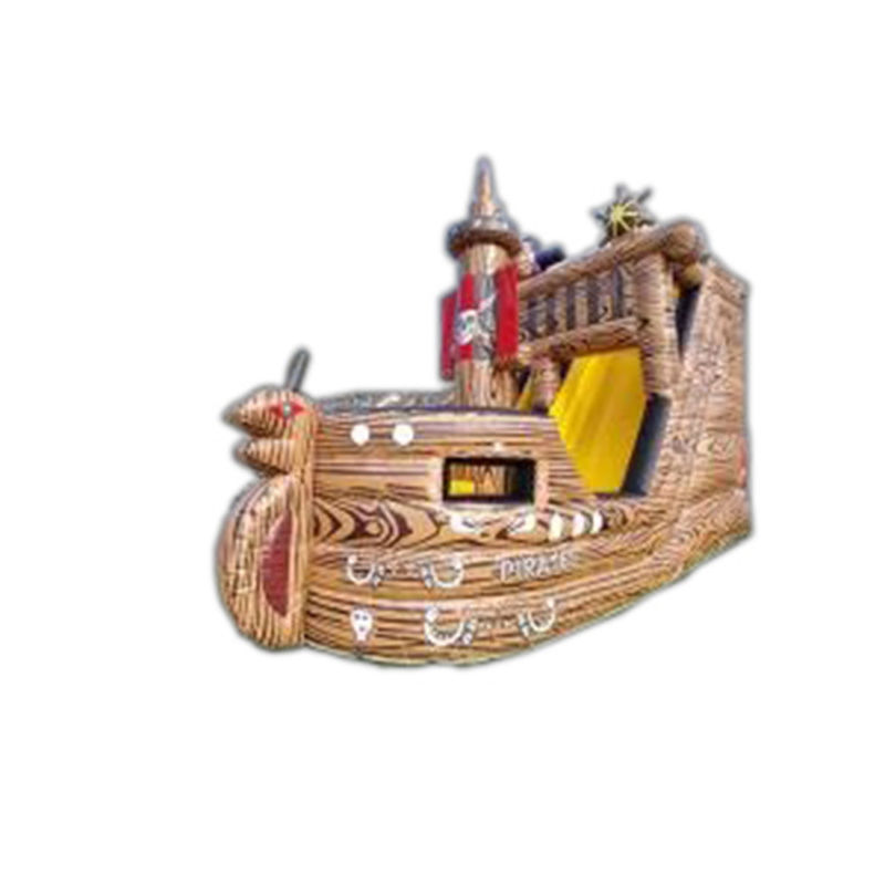 Customized Color Inflatable Trampoline Combo Slide with Wooden Bouncy Castle and Slide