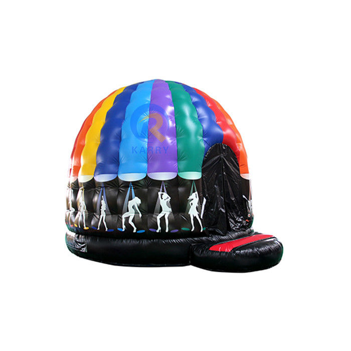 EN71/CE Certified Commercial PVC Inflatable Disco Demo Bounce House for Outdoor Fun
