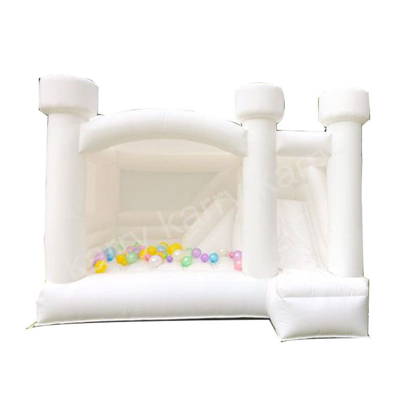 Hand Drawn Wedding Bouncy Castle Jumper with Slide and Ball Pit Express Air Shipping