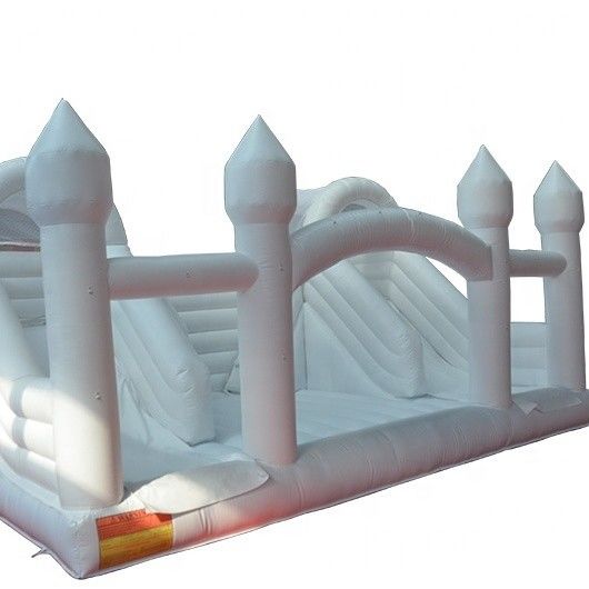 Outdoor Playground Inflatable Castle Bouncy Combo for White Wedding Unisex Party Game