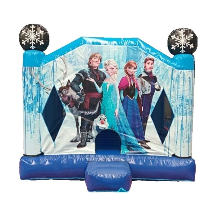 Unisex Frozen Inflatable Castle Bouncer House with Optional Colors Bouncing