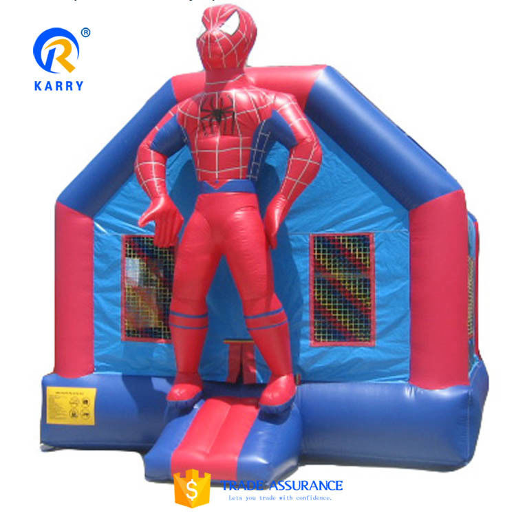 Spiderman Inflatable Bouncer for Children Customized Color Inflatable Kids Trampoline