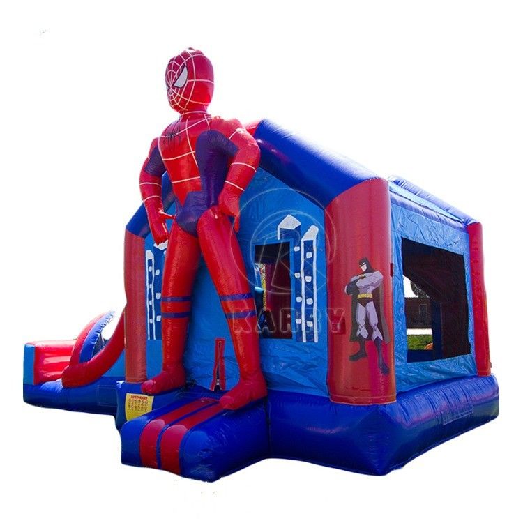 4*7*3.5m or Customized Size Spider Man Inflatable Jumping Castle Slide Combo for Party