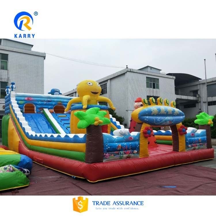 14 Years up EN14960 Certificate Inflatable Bounce Fun City for Outdoor Amusement Park