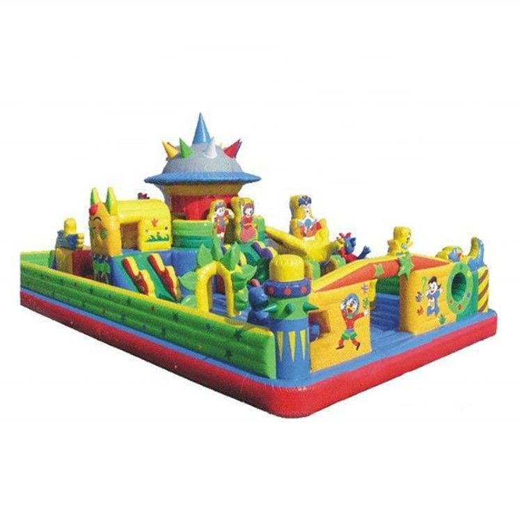 EN71/CE Certified Large Inflatable Fun City for Parks Design and CE Blower Repair Kit