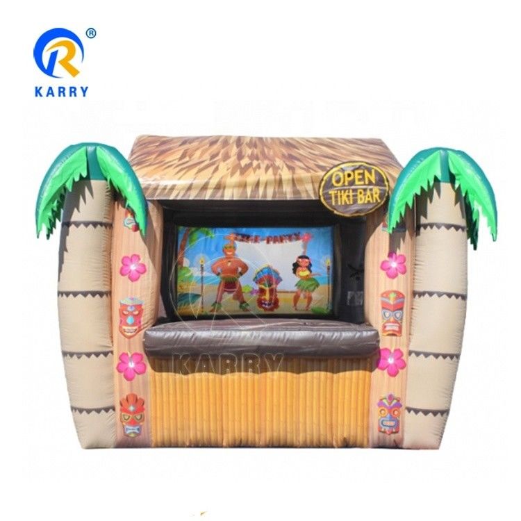 Unisex Inflatable Bar Toy Large TIKI Bar Bouncy Castle for Kids to Jump and Play Games