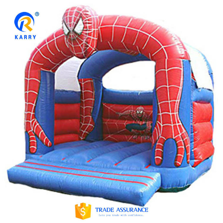 PVC Customized Color Spider-Man Bouncy Castle for Outdoor Kids Inflatable Sport Games